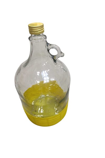 OEM Set 2 bucăți Damigeană Sticlă 5 Litri cu Dop Metalic și Bază de Protecție