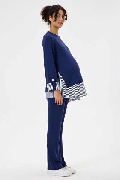 KATLİN MATERNİTY WEAR Maternity 2-Piece Set Oysho Fabric, Skirt with Striped ...