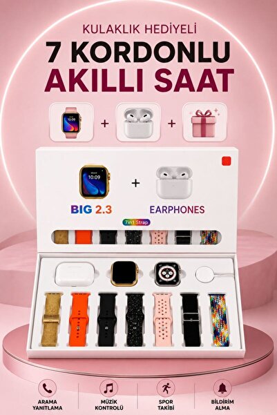 Kanonik Education Smart watch with bluetooth headset gift, notifications, voi...
