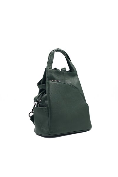 Posete Fagaras Rucsac Piele Charlene - Verde Inchis, Rucsac Piele Naturala, R...