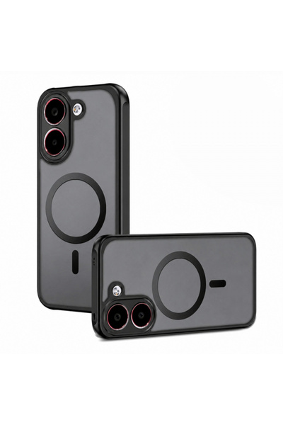 Techsuit Θήκη MagSafe για Xiaomi Poco X8 Pro, Techsuit, PureFrost, Μαύρο Σατινέ