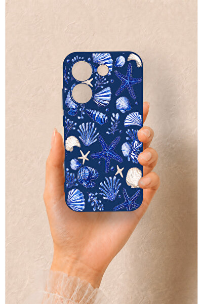 Vip Case Poco X8 Pro Uyumlu Deniz Kabuğu Desenli Silikon Kılıf