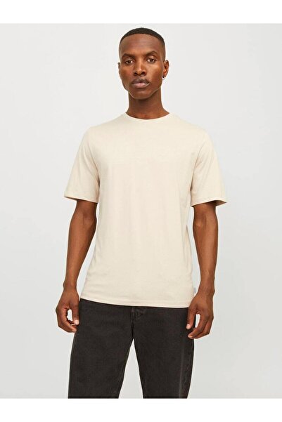Jack & Jones JJEORGANIC Erkek Basic Tişört – Bisiklet Yaka, Organik Pamuk