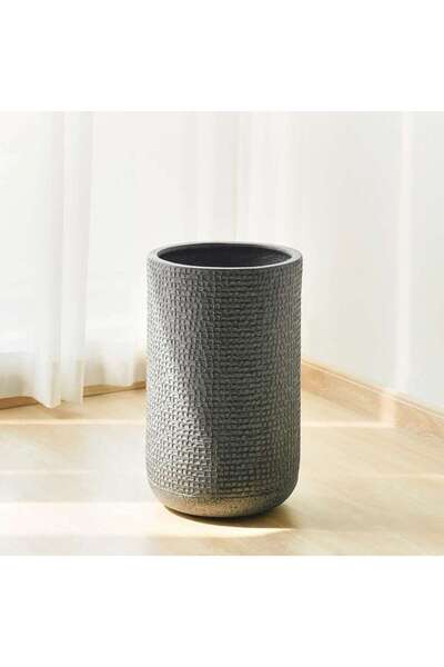 PAN HOME Sian Polyresin Planter 30x30x47.5cm - Grey