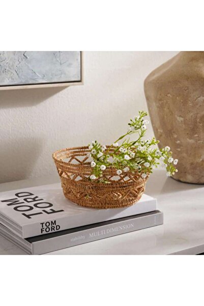 PAN HOME Tan Decorative Basket Dia20x10cm - Natural