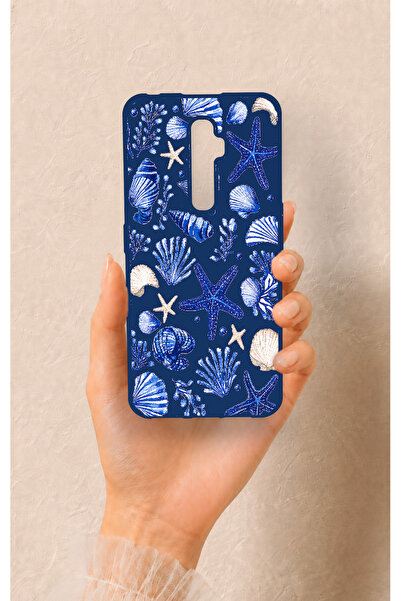 Vip Case Oppo Reno 2Z Uyumlu Deniz Kabuğu Desenli Silikon Kılıf