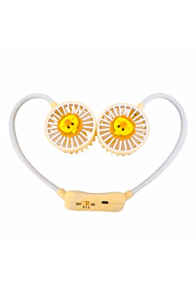 Naimeed Company Ventilator, cu baterie, Naimeed D5872, USB, Galben, 60x600x40mm