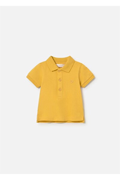 MAYORAL Baby Boy Polo Collar T-Shirt Yellow 1102