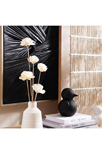 PAN HOME Advin 5 - Piece Shola Flowers On Stem - 50cm - Natural