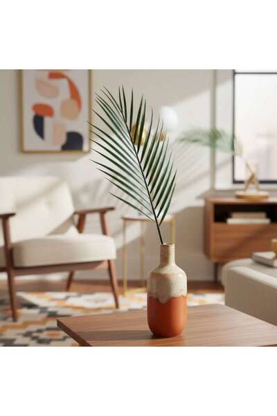 PAN HOME ورقة نخيل خضراء بطول 79 سم