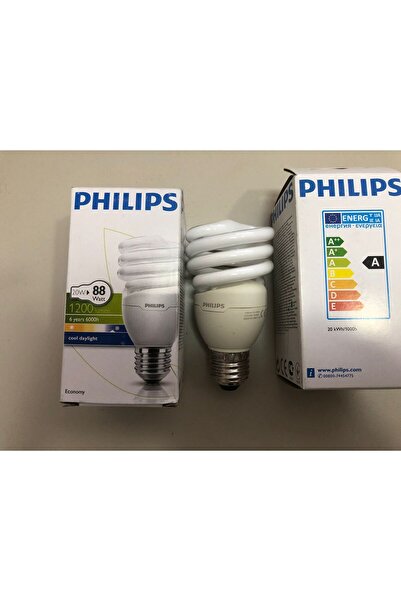 Philips 3 ADET 20W =88W 1200 LÜMEN 6500 KELVİN BEYAZ TASARRUFLU LAMBA