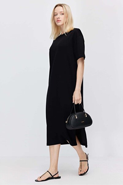 PAULMARK Women's Off-Shoulder Slit Dress