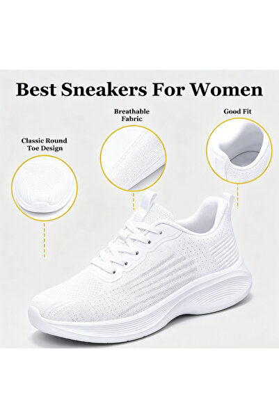 SOSENFER Ladies Comfortable Outdoor Sneakers