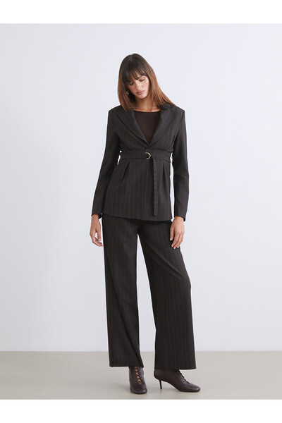 LC Waikiki Peak New Season Loose Fit Striped Women's Pleated Pants