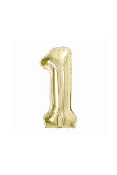 Godan Balon folie auriu, 85 cm, cifra 1