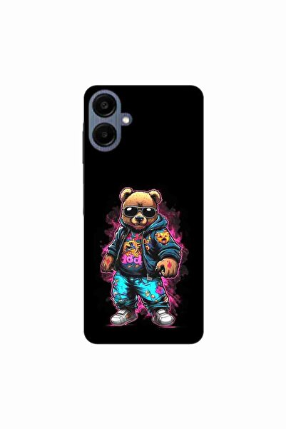 OEM Husa compatibila cu Samsung Galaxy A06 Silicon Gel Tpu Model Bear Cool Black