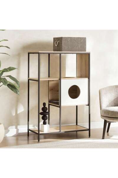PAN HOME Amico Cat Tree Pet Furniture Small Melamine - White