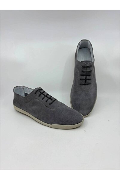 Papuccu Gray Suede Men's Leather Shoes