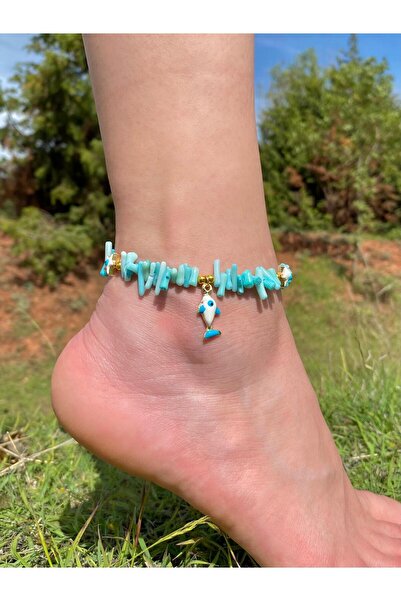 Beykan handmade Kök Mercan Series Anklet