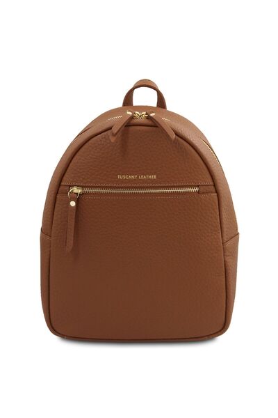 tuscany Leather Rucsac Arco din piele, TL142584 - Cognac