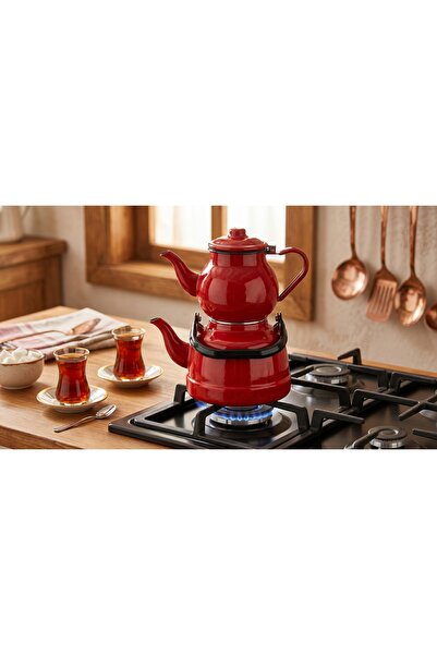 ORUÇ HOME EMAYE ÇAYDANLIK - 1.1LT+2.5LT