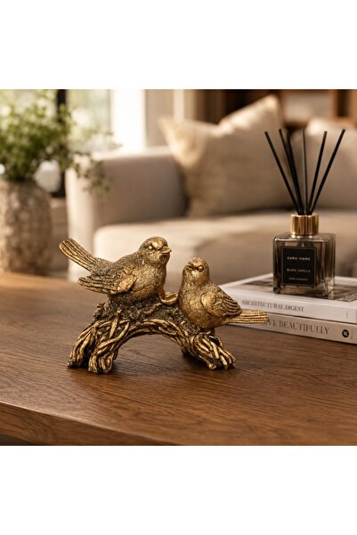 Akasya Home Luimera Çalı Kuşu 2'Li Altın