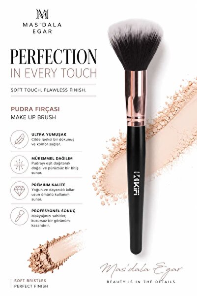 Mas'dala EGAR Powder Brush - Flawless and Natural Finish with a Silky Touch