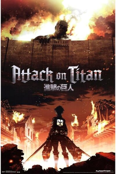 ESSESORIES Attack on Titan Anime Poster Wall Art Room Decor Self Adhesive