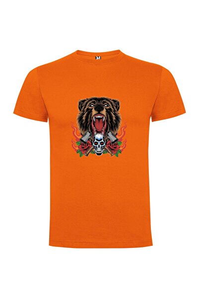 iLovePrints Fierce Metal Bear Tshirt
