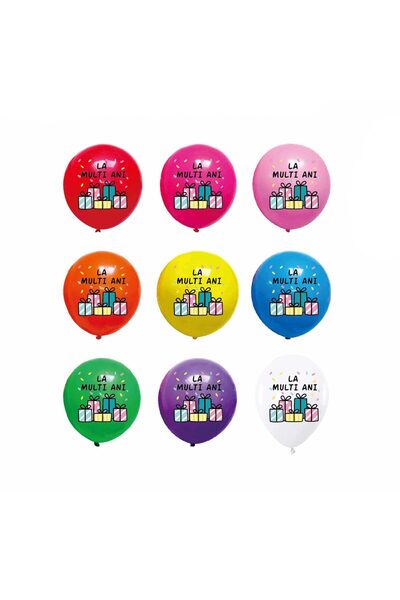 MP Mirific Party Set de 20 de baloane din latex cu imprimeu cadou, 30 cm