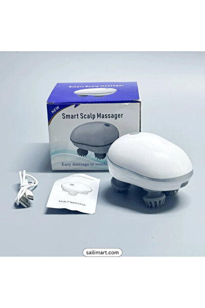Smart Scalp Massager Handheld Electric Scalp & Neck Massager with 4 Rotating ...