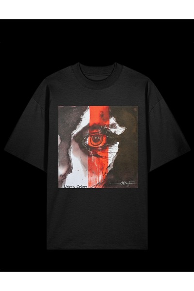 Urban Colors iseeyou #1 | Tricou supra­dim­en­sionat cu guler înalt –