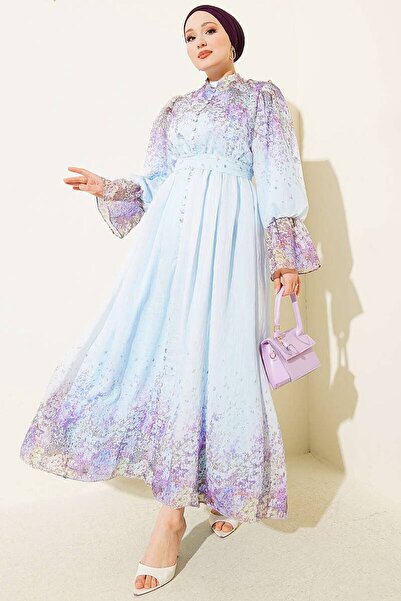 Zübeyde Sayın Women's Floral Patterned Tulle Dress