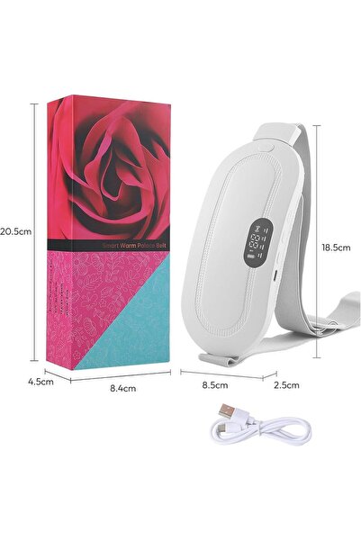 Choice1 white Heating Pad for Period Cramps, 5000 mAh Large Capacity, 5-10h W...
