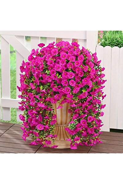 Choice11 2pcs red lotus Artificial Morning Glory Hanging Vines – Realistic Ou...