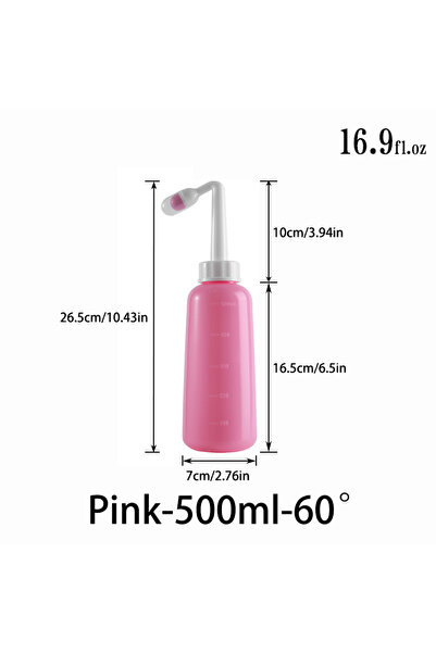 Choice3 Pink-500ml-60 Manual Ear Wax Removal Kit Portable Ear Irrigation Clea...