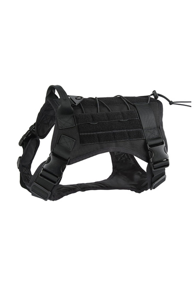 Choice6 L black Tactical Dog Harness for Large Pet Harness No-Pull Service Ve...