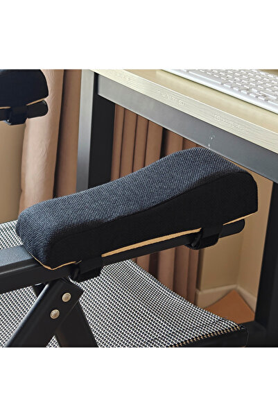Choice5 1pc black arc Black Cotton-Linen style Foam Elbow Pillow Chair Armres...