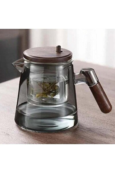 Arabest 750ml Glass Tea Kettle with Infuser, One-Button Press Filter Automati...