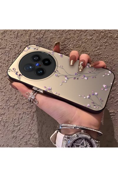 CHICASELUX غطاء هاتف Vivo X200 Pro متوافق مع تصميم زهرة الغابة الرقيقة، غطاء ...