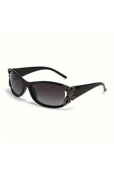choice2 Black 2026 Butterfly Decorative Fashion Sunglasses Women'S Retro Surr...