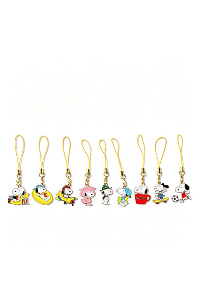 Choice1 funko 9pcs Phine Chain 9pcs Set Cute Dog Cartoon Metal Keychains Kawa...