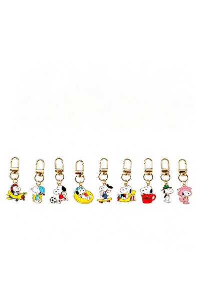 Choice funko 9pcs Chain 9pcs Set Cute Dog Cartoon Metal Keychains Kawaii Bag ...