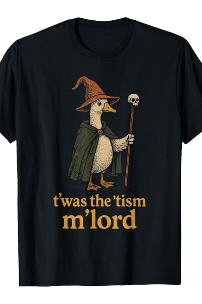 NOURAM تي شيرت أطفال بتصميم TWAS The Tism M Lord Silly Goose، تي شيرت عصري فا...