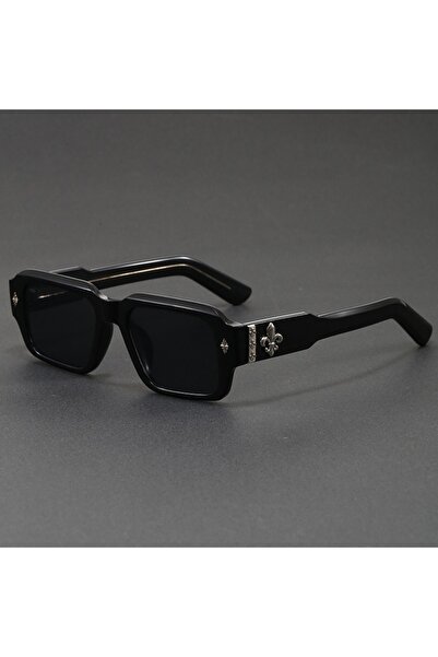 Choice Black Retro Square Leopard Print Sunglasses For Men Women Fashion Punk...