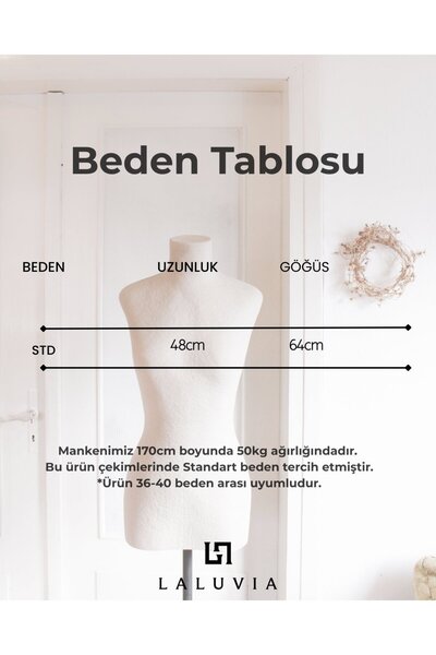 Laluvia Siyah Chic Yelek - 1354