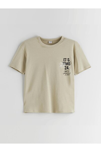 LC Waikiki Crew Neck Printed Boys' T-Shirt