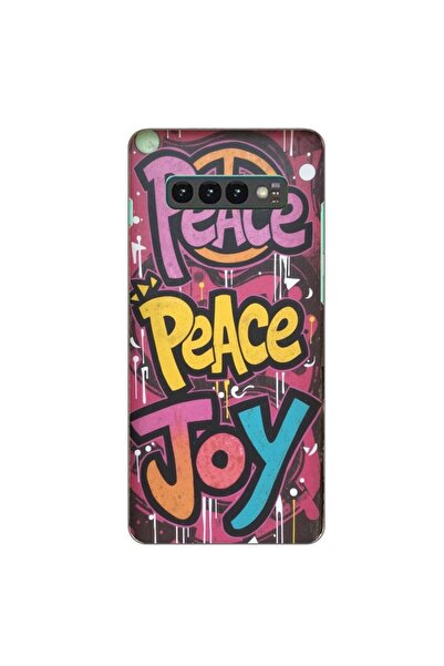 OEM Husa compatibila cu Samsung Galaxy S10 Plus Silicon Gel Tpu Model Peace a...
