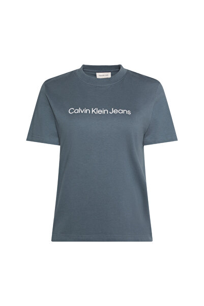 Calvin Klein Jeans Γυναικεία Γκρι Μπλουζάκια