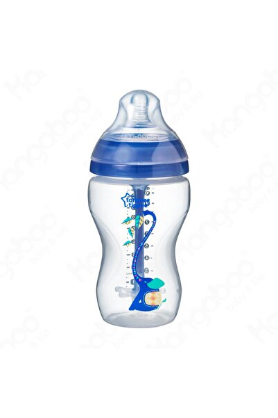 tommee tippee Advanced Anti-colic Baby Bottle, blue, 340 ml, 3 months+